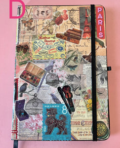 Journal with Hand Decorated Mixed Media Cover