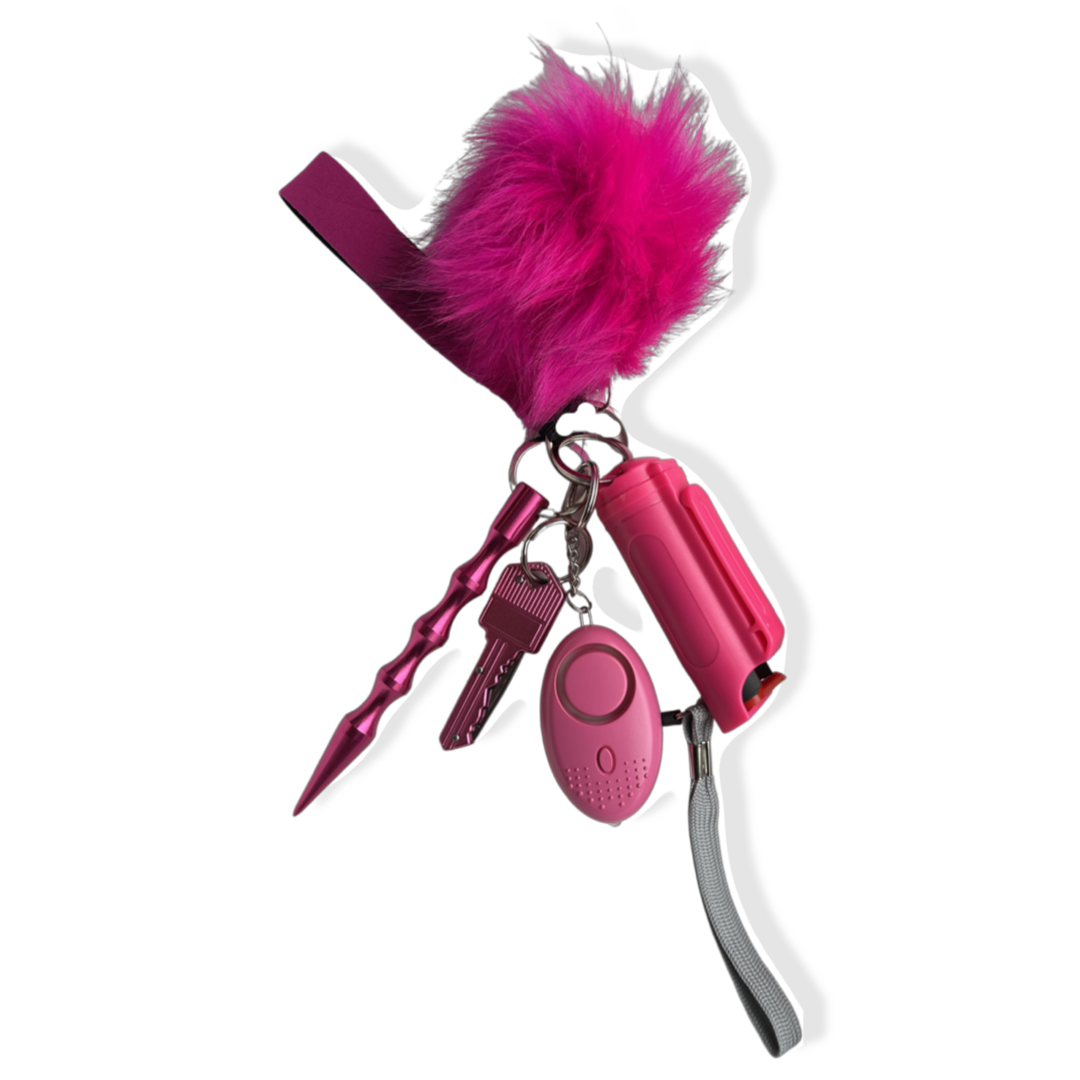 "We Wear Pink” Safety Keychain - BABETiQUE.US